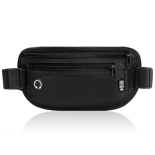 GlasFlength Flache Bauchtasche mit RFID...