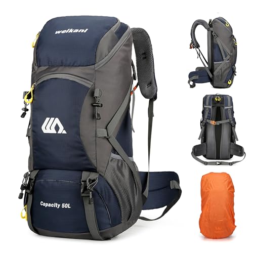 Mingfuxin Wanderrucksack 50L, Herren Damen...