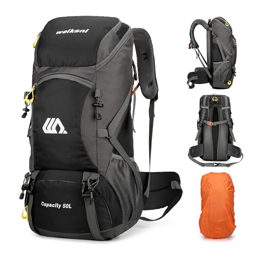 Mingfuxin Wanderrucksack 50L, Herren Damen...