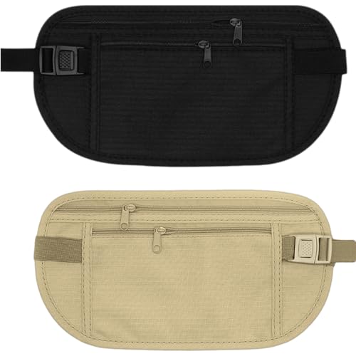 KOLZEMV 2PCS Versteckte Flache Bauchtasche,...