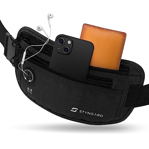 Flache Bauchtasche diebstahlsicher RFID...