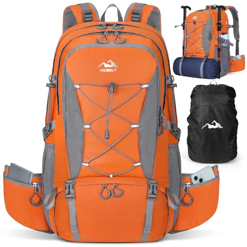 NUBILY Wanderrucksack 50L Wasserdichter Groß...